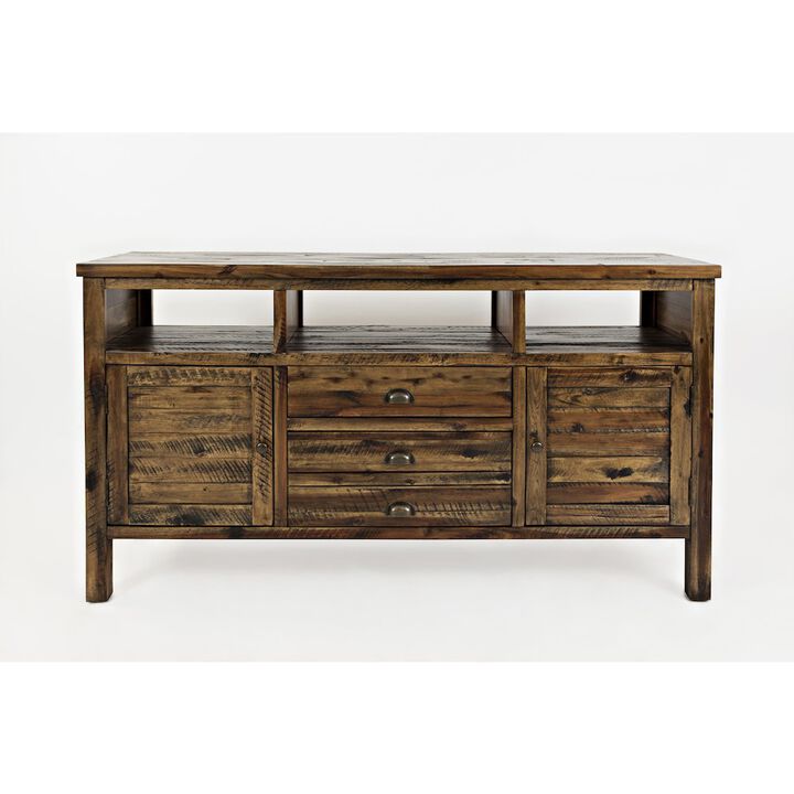 Jofran Artisan's Craft Rustic Farmhouse Distressed Acacia Media Console 60