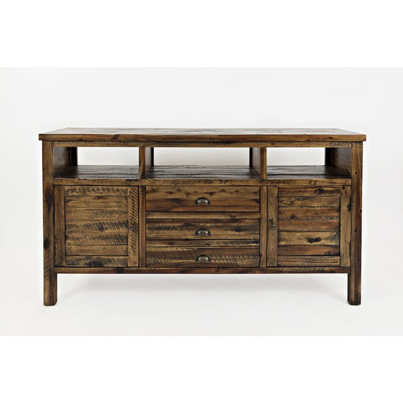 Jofran Artisan's Craft Rustic Farmhouse Distressed Acacia Media Console 60