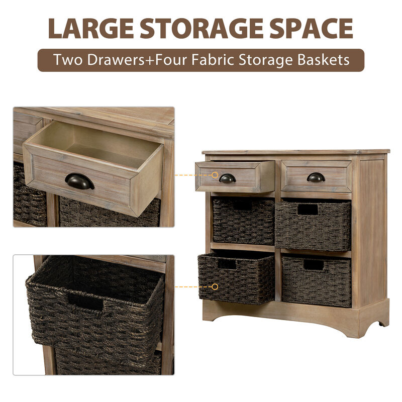 Merax Cabinet with Two Drawers