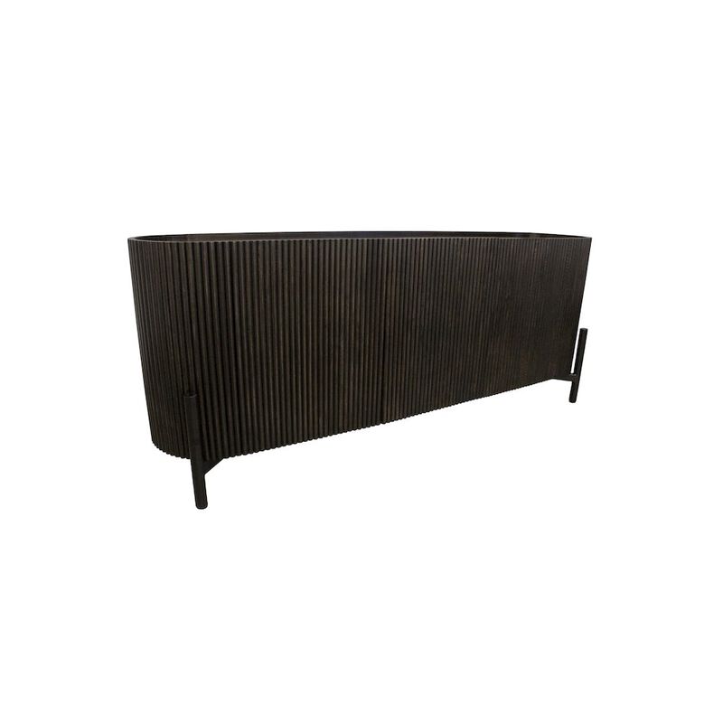 Alex Hamilton Odin 3-Door Sideboard in Charred Ember Finish on Mango Wood