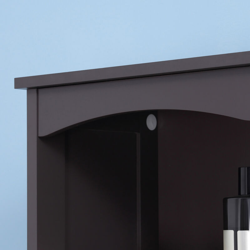 Tall Bathroom Cabinet Free Standing Bath Storage Organizer Linen Tower w/ Shelf
