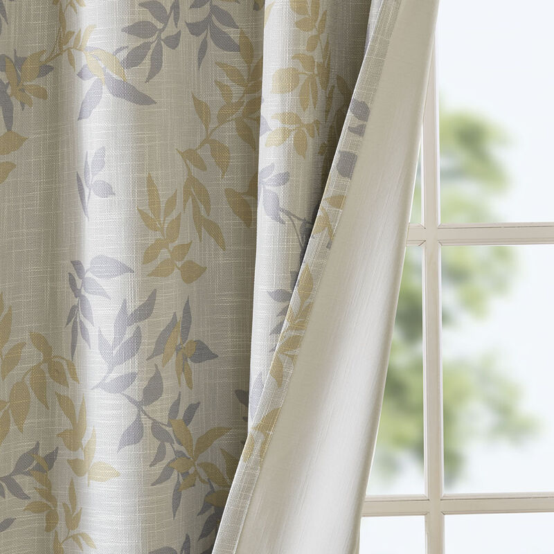 Gracie Mills Elowyn Botanical Blackout Curtain Panel - 50x84"