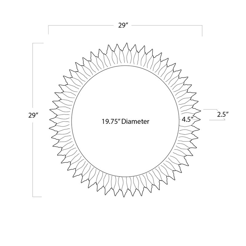 Sun Flower Mirror Small