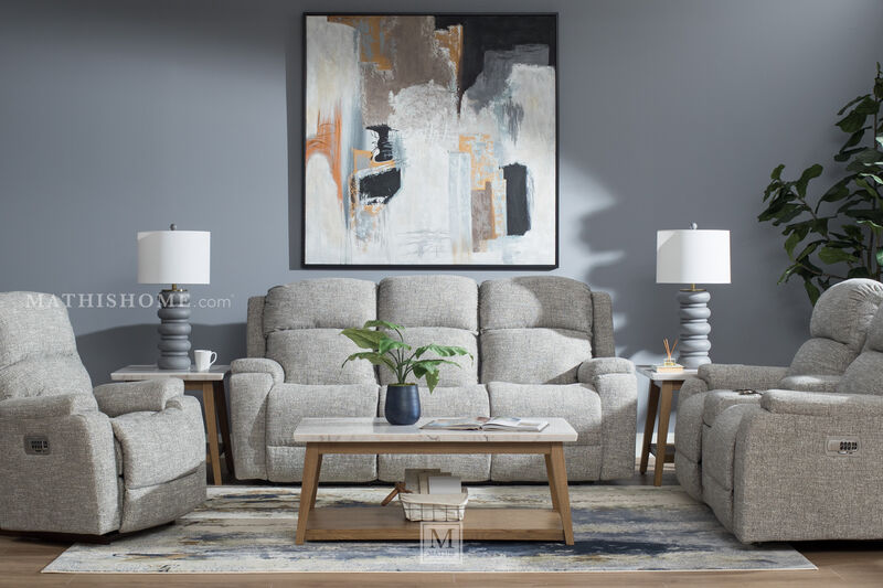 Dorian Power Reclining Sofa with Headrest and Lumbar