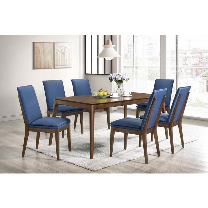 New Classic Furniture Maggie Dining Table W / 4 Blue Chairs