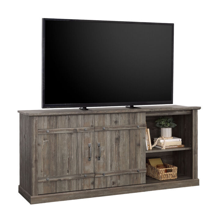 Sauder Select TV Credenza with Sliding Doors