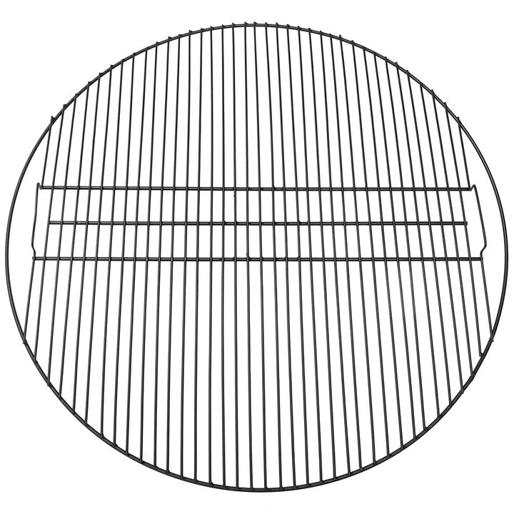 Sunnydaze 40 in Round Steel Fire Pit Cooking Grill with Heat Resistance