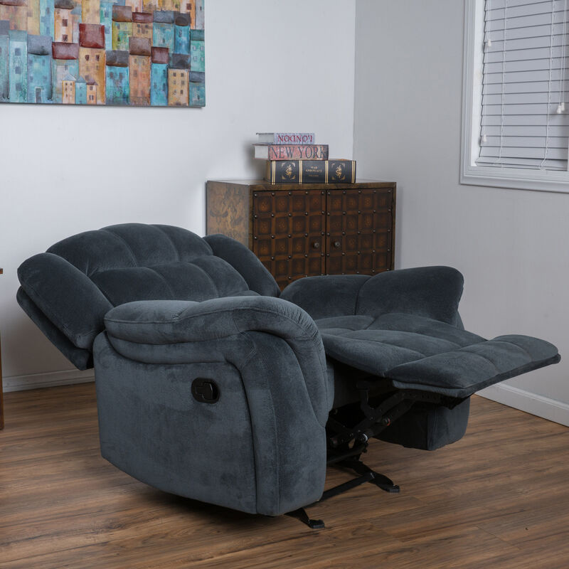 Merax Plush Fabric Recliner Chair