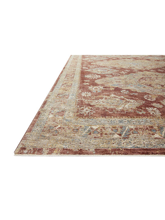 Gaia GAA02 Gold/Brick 18" x 18" Sample Rug