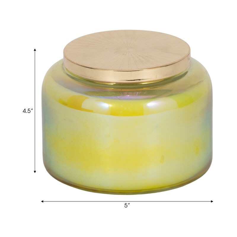 5" Green Verbena Luster Candle