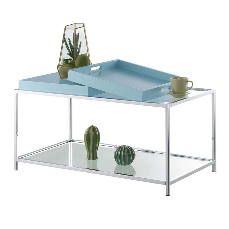 Convenience Concepts Palm Beach Coffee Table, Sea Foam