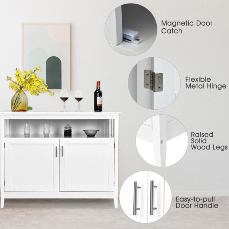Hivvago Modern Practical Wooden Kitchen Lockers with Large Storage Space