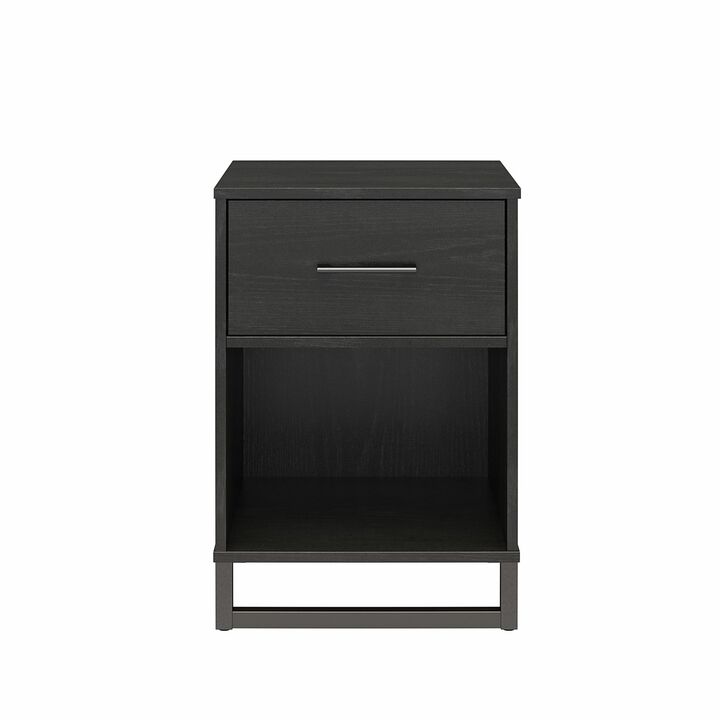 Ameriwood Home Monterey Nightstand, Black Oak
