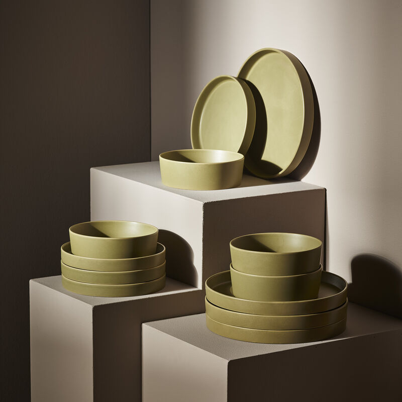 Stone by Mercer Project Modan Stoneware 24 Piece Dinnerware Set