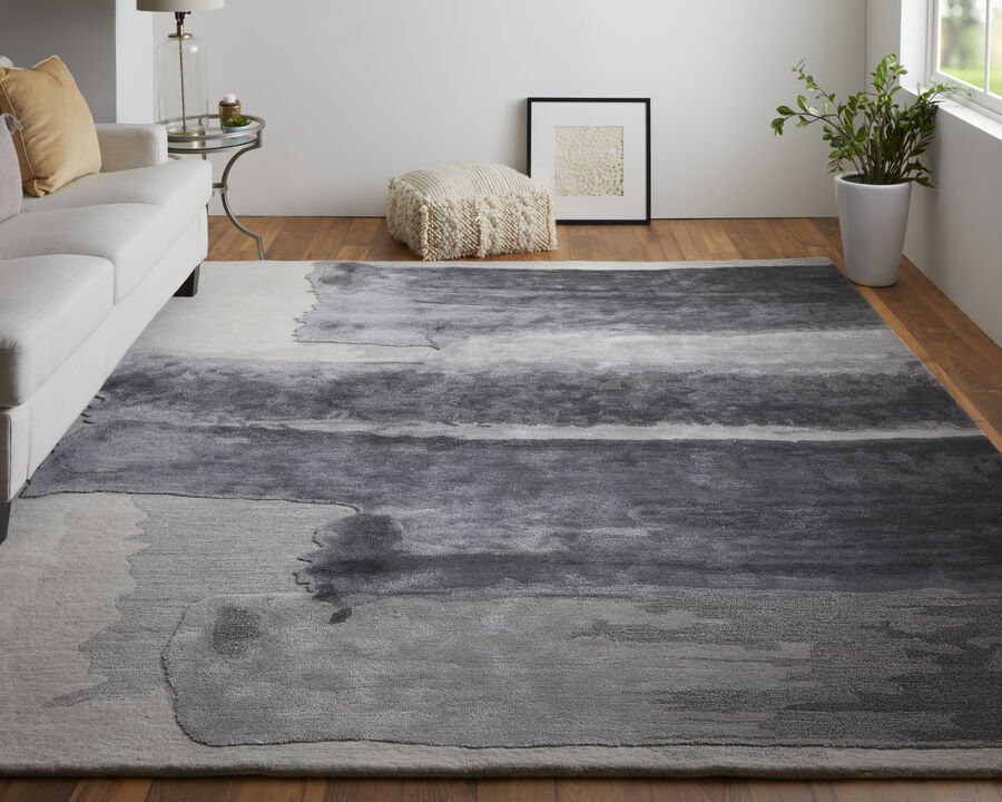 Anya 8921F Gray/Blue/Ivory 9' x 12' Rug