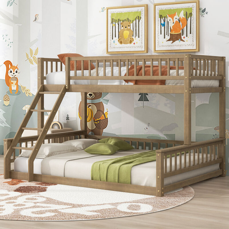 Merax Bunk Bed with Ladder and Guardrails