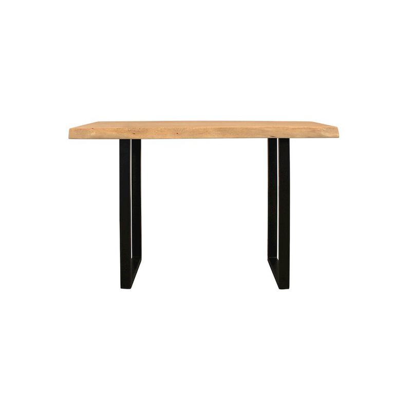 Alex Hamilton Sycamore Rustic Solid Wood Console Table with Live Edge in a Natural Finish