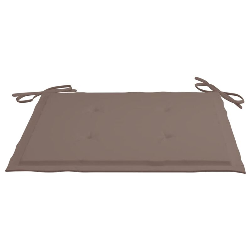 vidaXL Garden Chair Cushions 6 pcs Taupe 15.7"x15.7"x1.6" Fabric