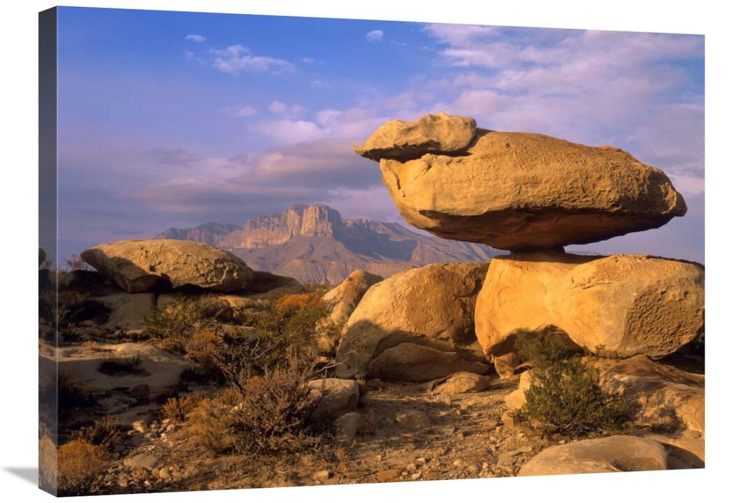 Balanced rocks, Guadalupe Mountain National Park, Texas-Canvas Art-32x24