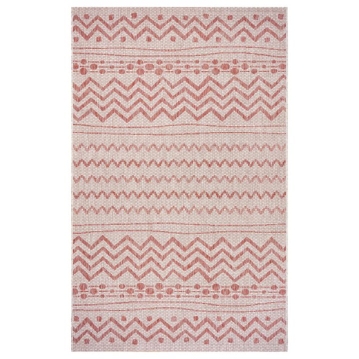 Geometric Rectangular Outdoor Area Throw Rug