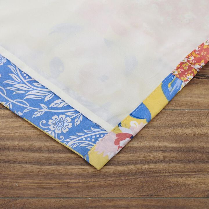 Greenland Home Skylar Ruffle-Embellished Curtain Panel Pair - Set of 2 - 42x84" and 3x24", Calico