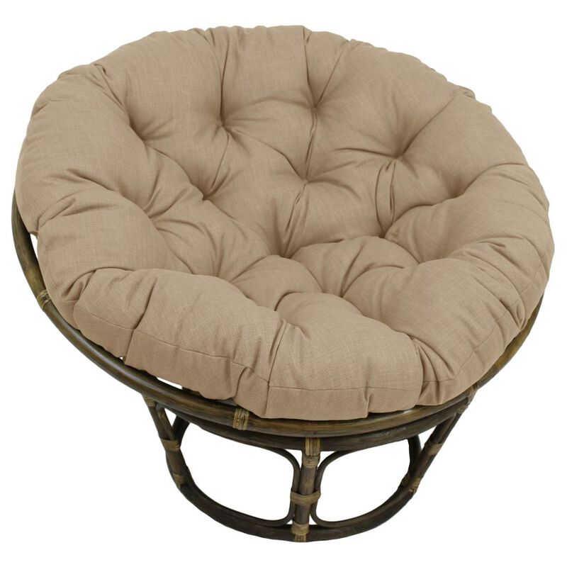 Blazing Needles 44-inch Solid Outdoor Spun Polyester Papasan Cushion (Fits 42-inch Papasan Frame) 93312-REO-SOL-07