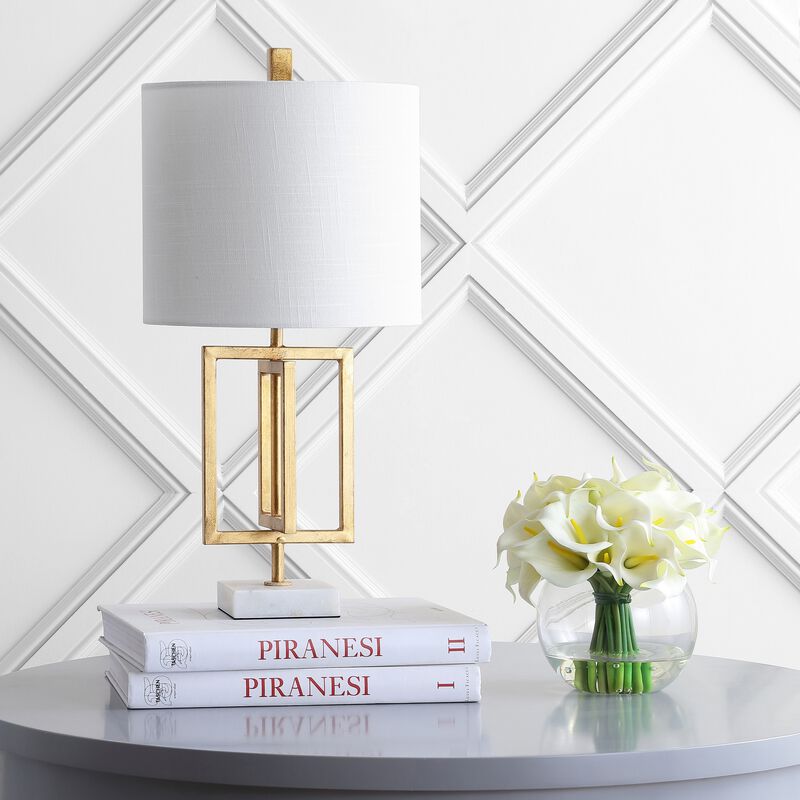 Anya Metal/Marble LED Table Lamp