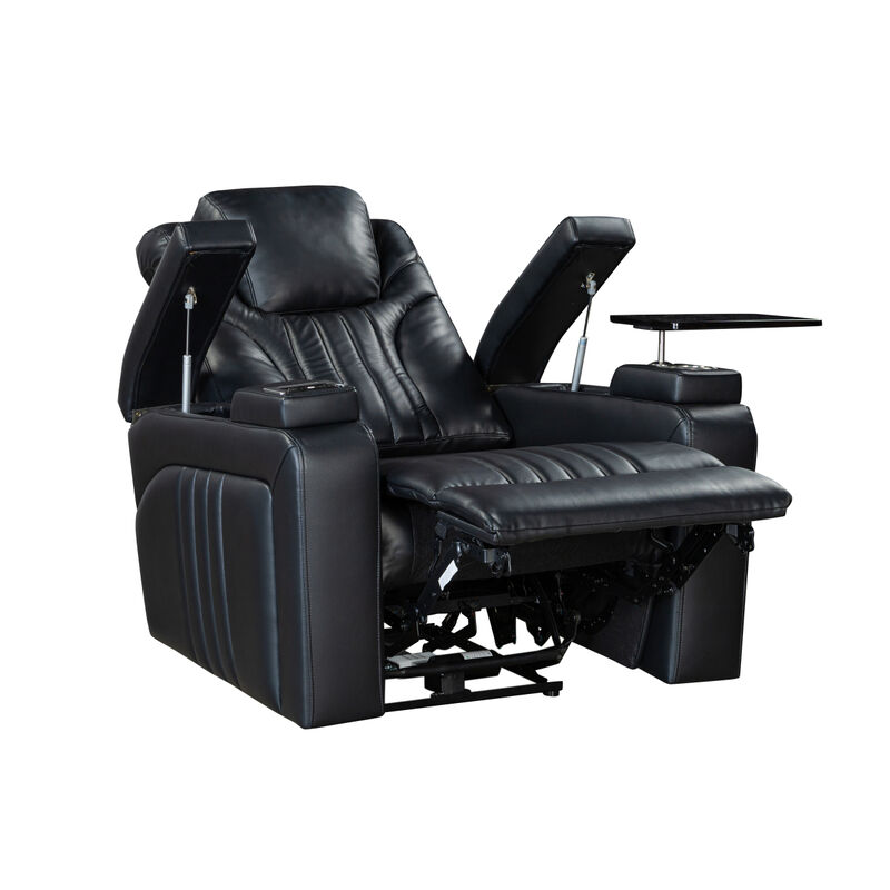 Power Recliner with Adjustable Headrest and Charging Options