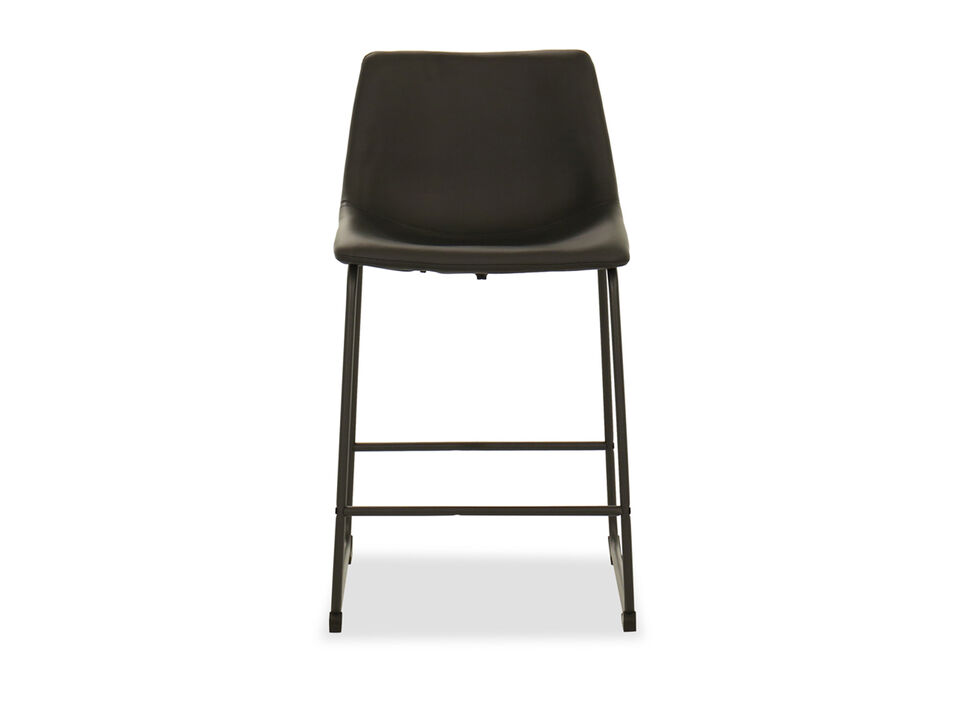 Centiar Upholstered Bar Stool, Black