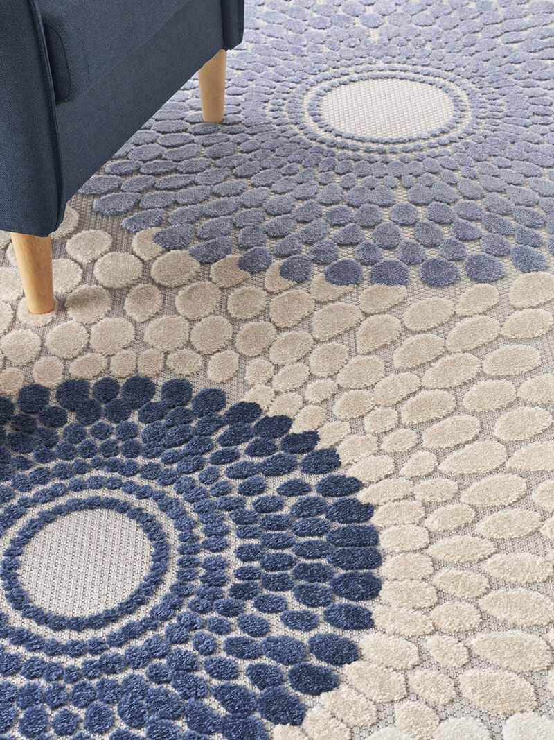 Aloha ALH29 Blue/Gray 6' x 9' Rug
