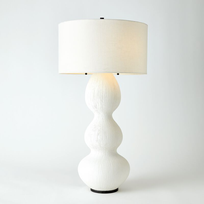 Torch Table Lamp-Matte White