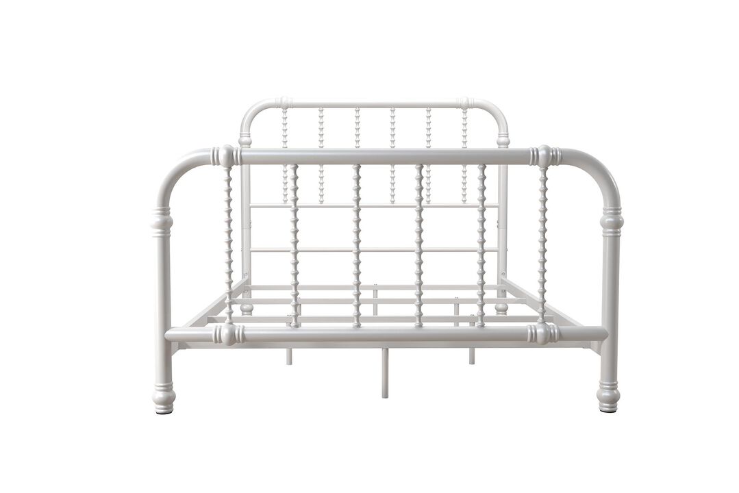 Atwater Living Krissy Full Metal Bed, White