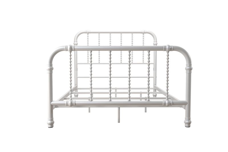 Atwater Living Krissy Full Metal Bed, White