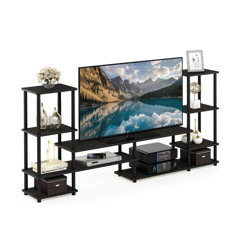Furinno Furinno Turn-N-Tube Grand Entertainment Center, Espresso/Black 14146EX/BK