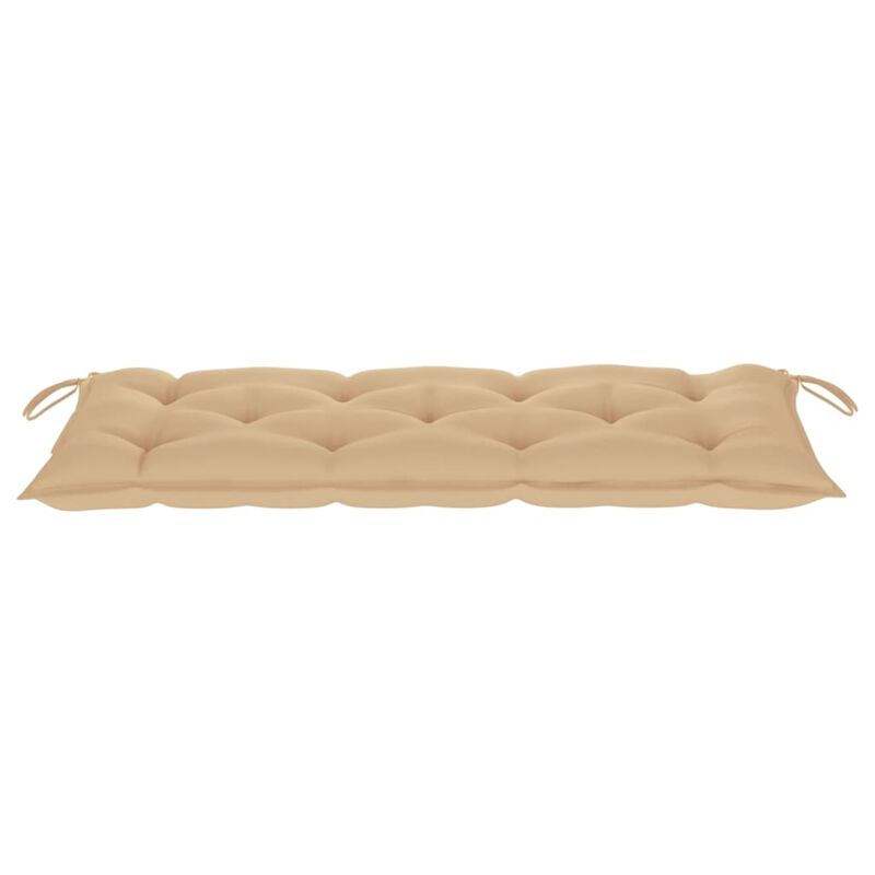 vidaXL Garden Bench Cushion Beige 47.2"x19.7"x 2.8" Fabric