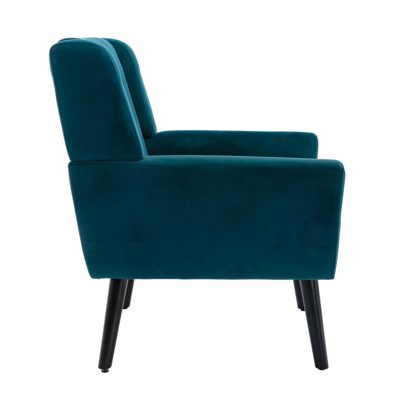 Modern Soft Velvet Material Ergonomics Accent Chair Living Room Chair Bedroom Chair Home Chair
