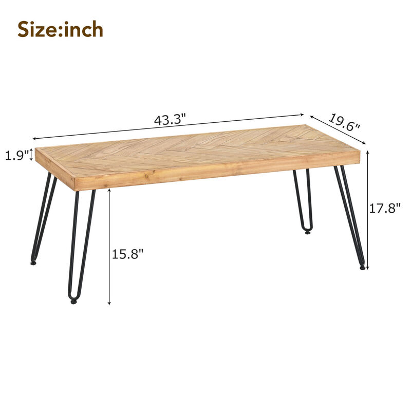 Modern Coffee Table, Easy Assembly Tea Table, Cocktail Table