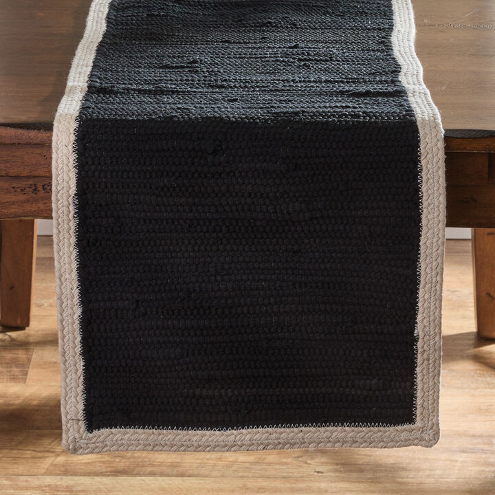 Split P Black Dune Table Runner 15" X 72"