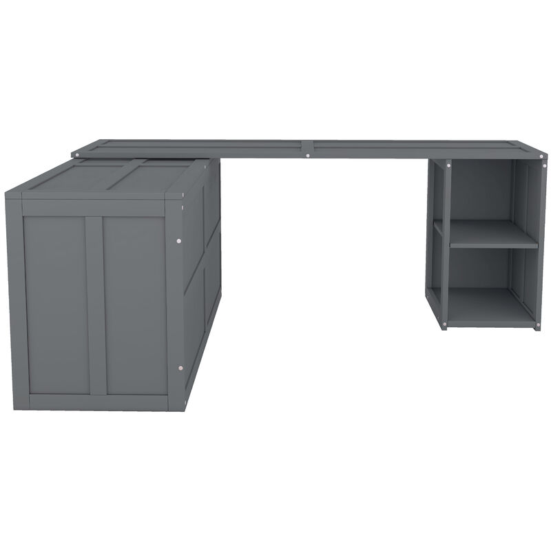 Merax Murphy Bed Cabinet with Storage