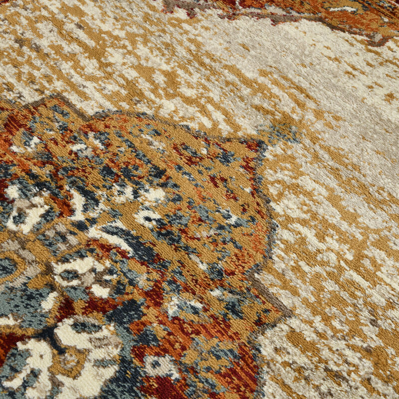 Allure Pelham Red Medallion Area Rug 2'x3'