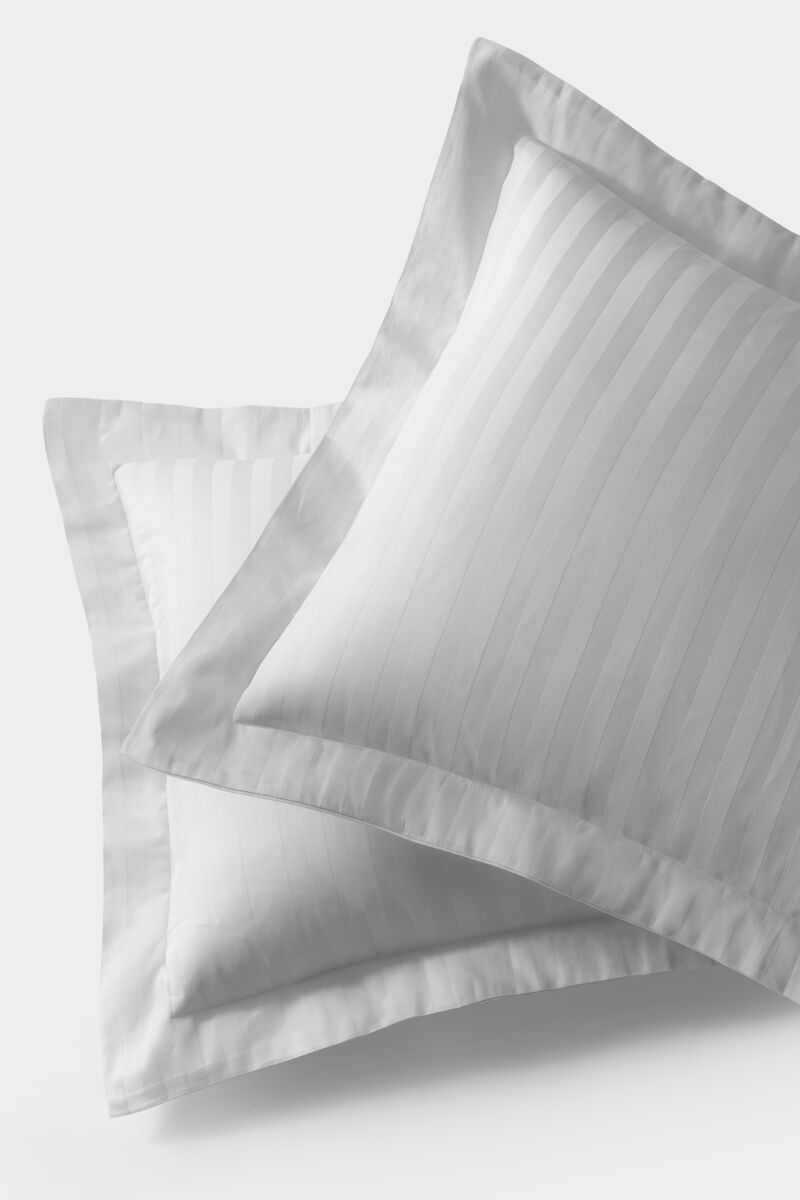 Brooks Brothers Sateen Stripe Cotton Sham Case Pair