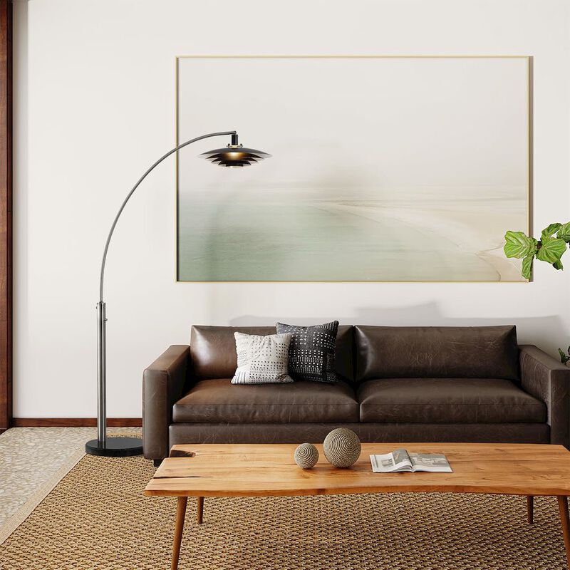 NOVA OF CALIFORNIA Rancho Mirage 1 Light Arc Floor Lamp - Antique Nickel