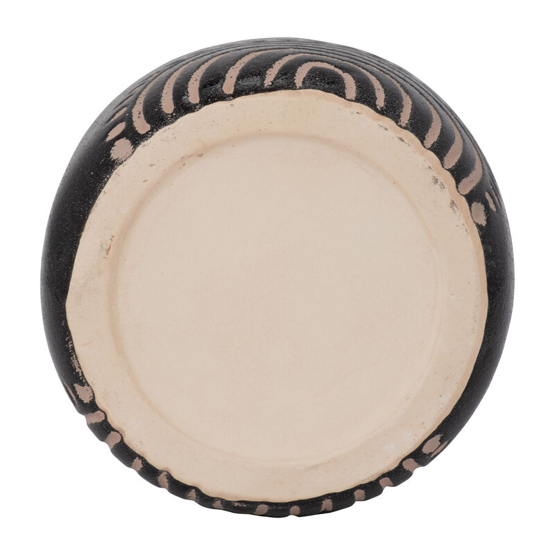 6" Stone Round Tribal Arch Vase