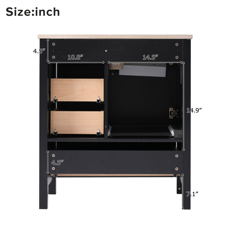 Merax Bathroom Storage Cabinet Vanity with Sink