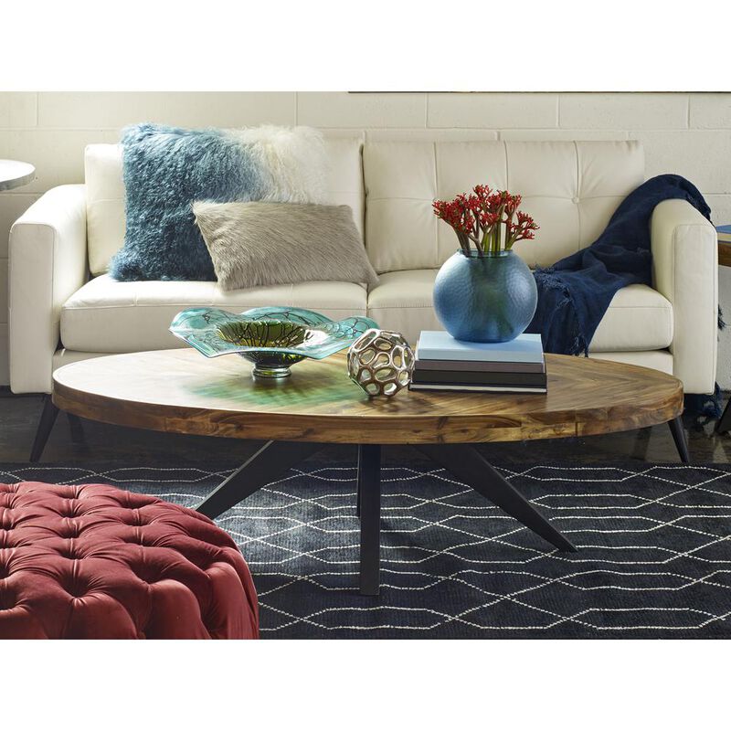 Moe�s Parq Oval Coffee Table Amber
