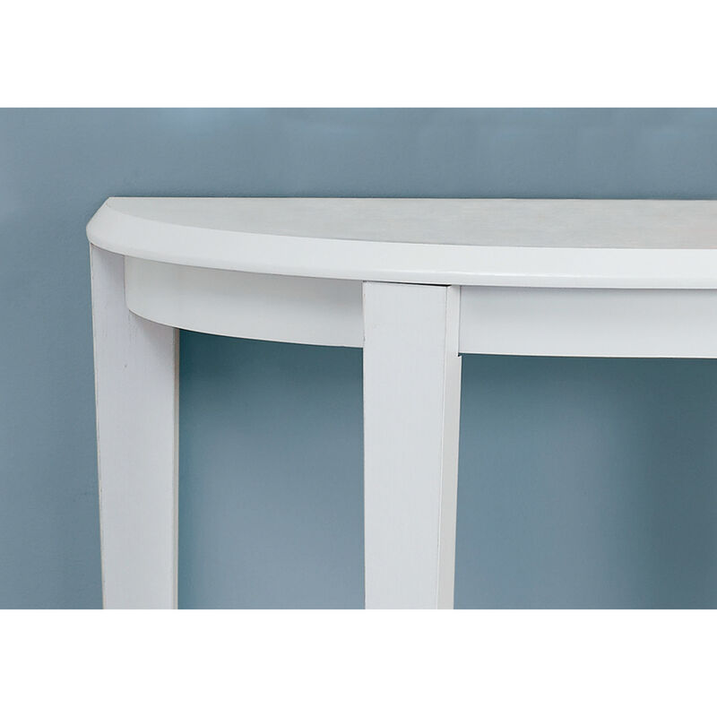 Monarch Specialties I 2451 Accent Table, Console, Entryway, Narrow, Sofa, Living Room, Bedroom, Laminate, White, Contemporary, Modern