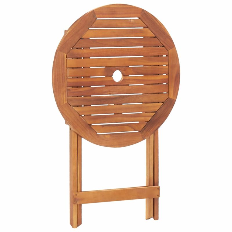 vidaXL Folding Garden Table 23.6"x29.5" Solid Acacia Wood