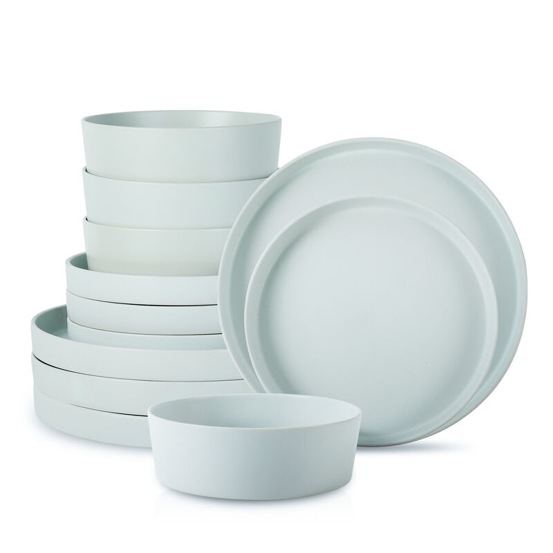 Stone by Mercer Project Modan Stoneware 12 Piece Dinnerware Set