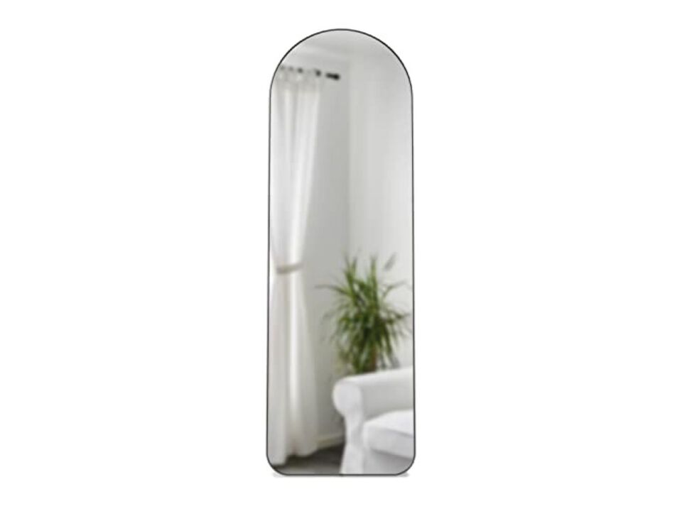Hubba Pebble Arched 20 x 62 Mirror Metallic Titanium