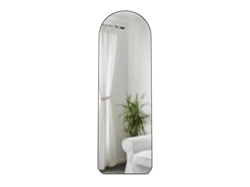 Hubba Pebble Arched 20 x 62 Mirror Metallic Titanium